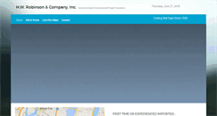 Desktop Screenshot of hwrobinson.com